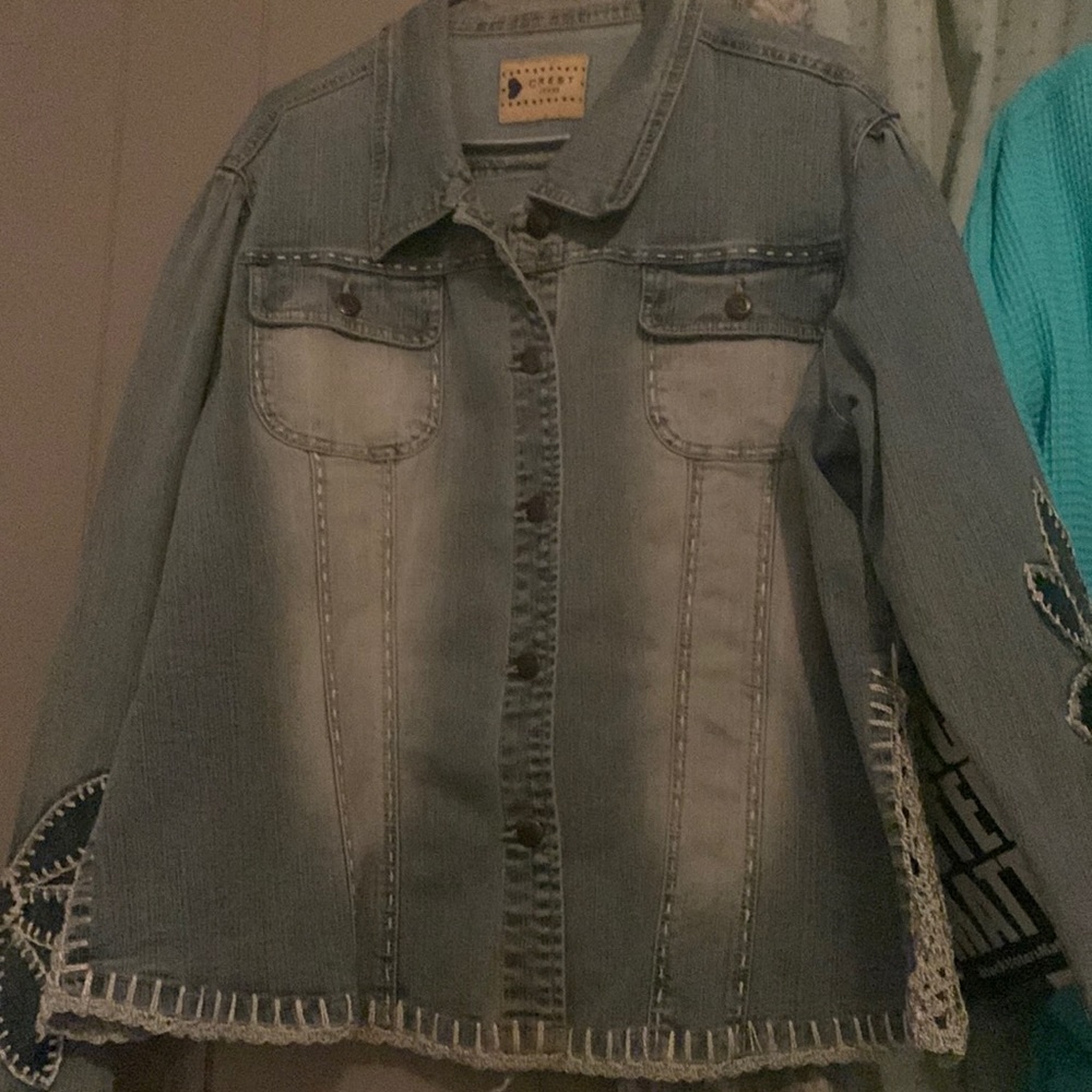 A denim western wear jacket & Pants set in excellent shape. Worn once not long